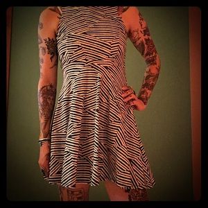 funky print mini dress